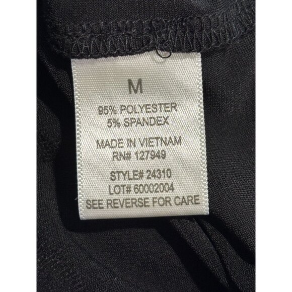 Emma & Michele Womens Black Button-Down Midi Shirt Dress M - Picture 5 of 11